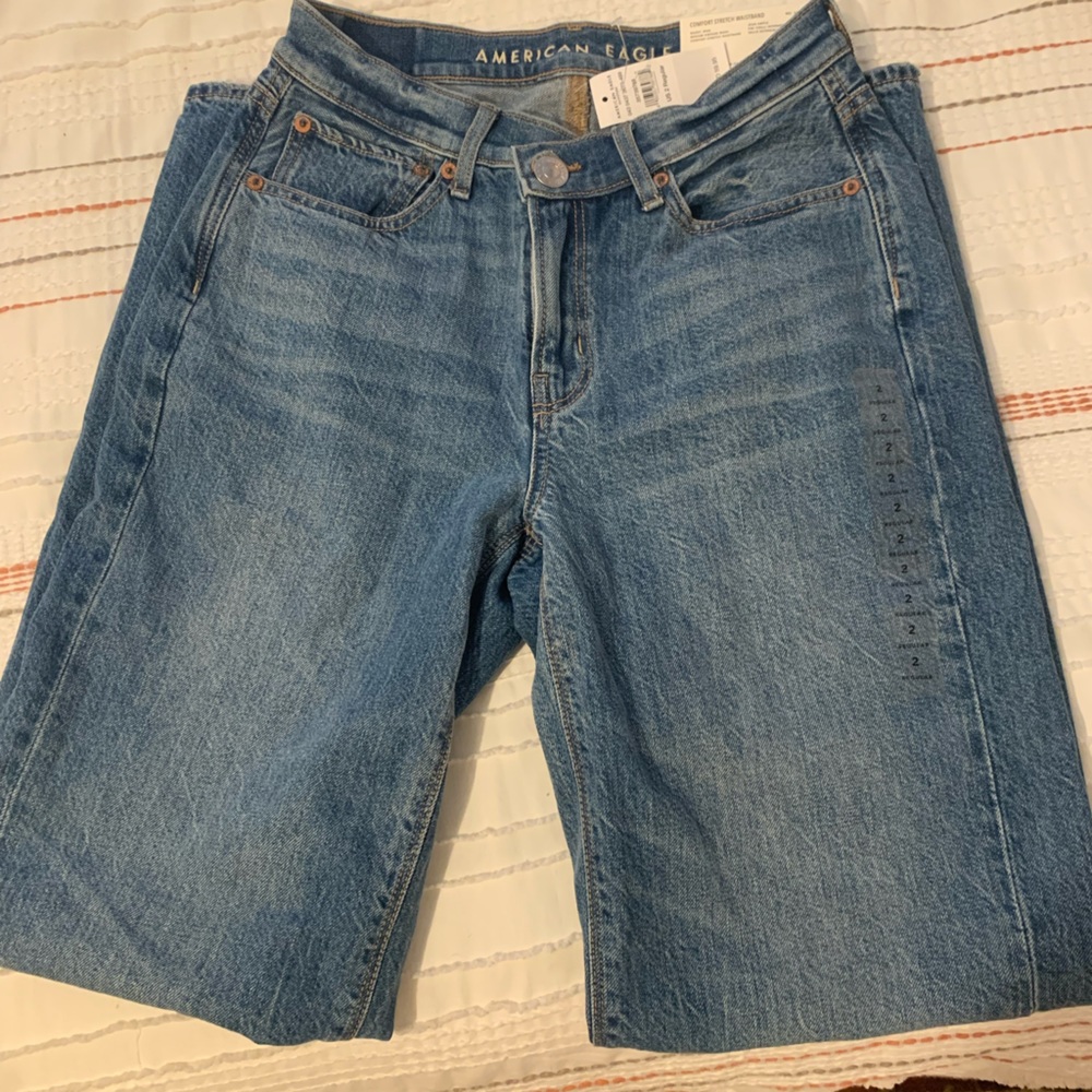 American eagle baggy jean size 2 nwt